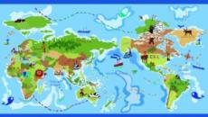 Giấy dán tường Dream World World Map